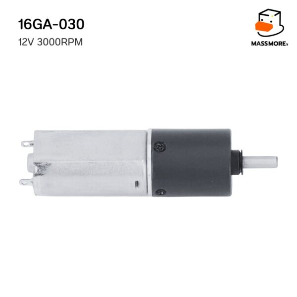 16GA Motor มอเตอร์ ทดเกียร์ แรงบิดสูง 6V/1500RPM 12V/3000RPM ตัวสั้น 16GA-030 ตัวยาว 16GA-050 - Image 3