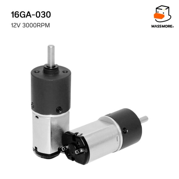 16GA Motor มอเตอร์ ทดเกียร์ แรงบิดสูง 6V/1500RPM 12V/3000RPM ตัวสั้น 16GA-030 ตัวยาว 16GA-050 - Image 6