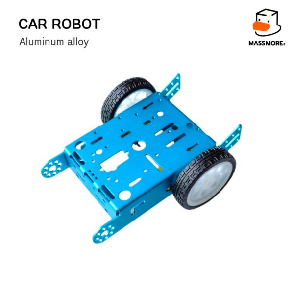 โครงรถหุ่นยนต์ อลูมิเนียม Aluminum Frame Smart car DIY A30 Robot Wheel TT DC Motor Gear - Image 7