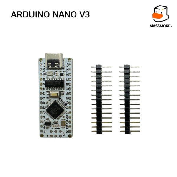 บอร์ด Arduino Nano V3 พอร์ต TypeC atmega328p CH340G สีขาว หรือ สีชมพู 328P Nano V3.0 - Image 4