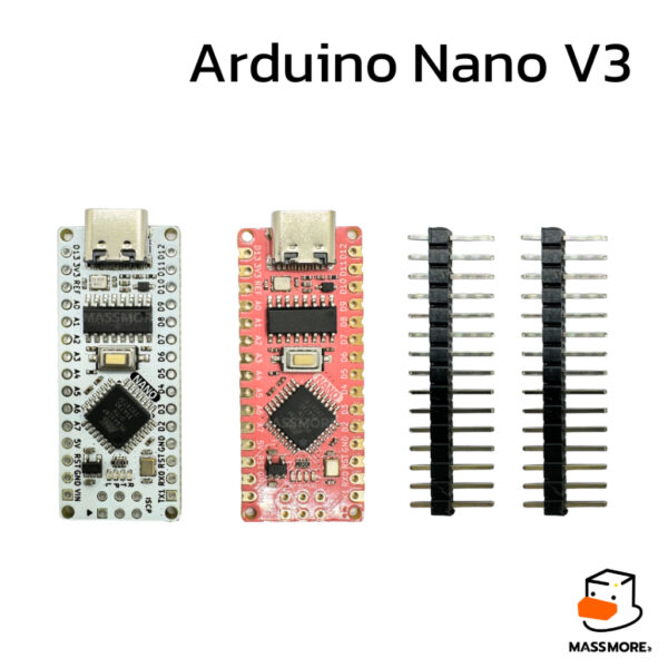 บอร์ด Arduino Nano V3 พอร์ต TypeC atmega328p CH340G สีขาว หรือ สีชมพู 328P Nano V3.0