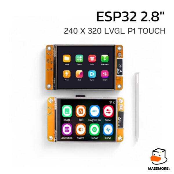 ESP32-2432S028 หน้าจอสัมผัส ESP32 2.8 นิ้ว LCD ILI9341 ESP32 320x240 Touch XPT2046 รองรับ LVGL Arduino